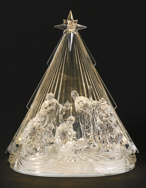 Nacimiento Acrílico Led Musical 29cm, Roman Christmas